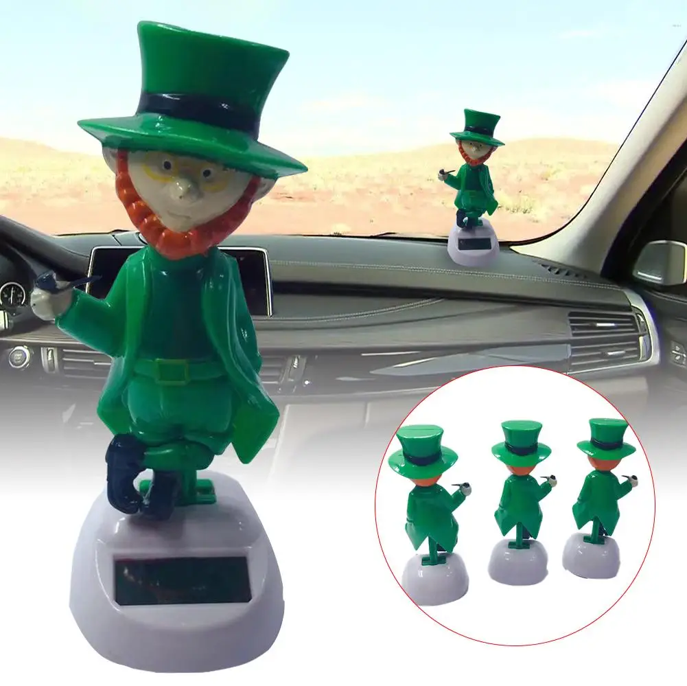 Кукла с вибрирующей головой на солнечной батарее мультяшная пластиковая