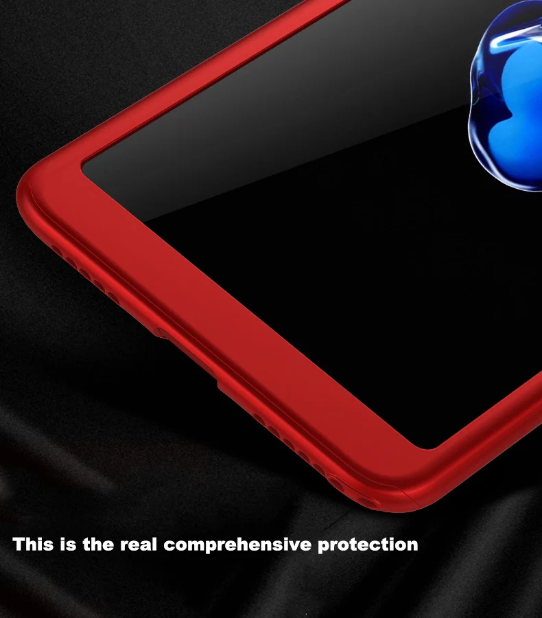 360 Degree Full Case For Xiaomi Redmi Note 7 6 Pro Cover Protective Shell On Xiomi GO 5A With Tempered Glass | Мобильные телефоны и