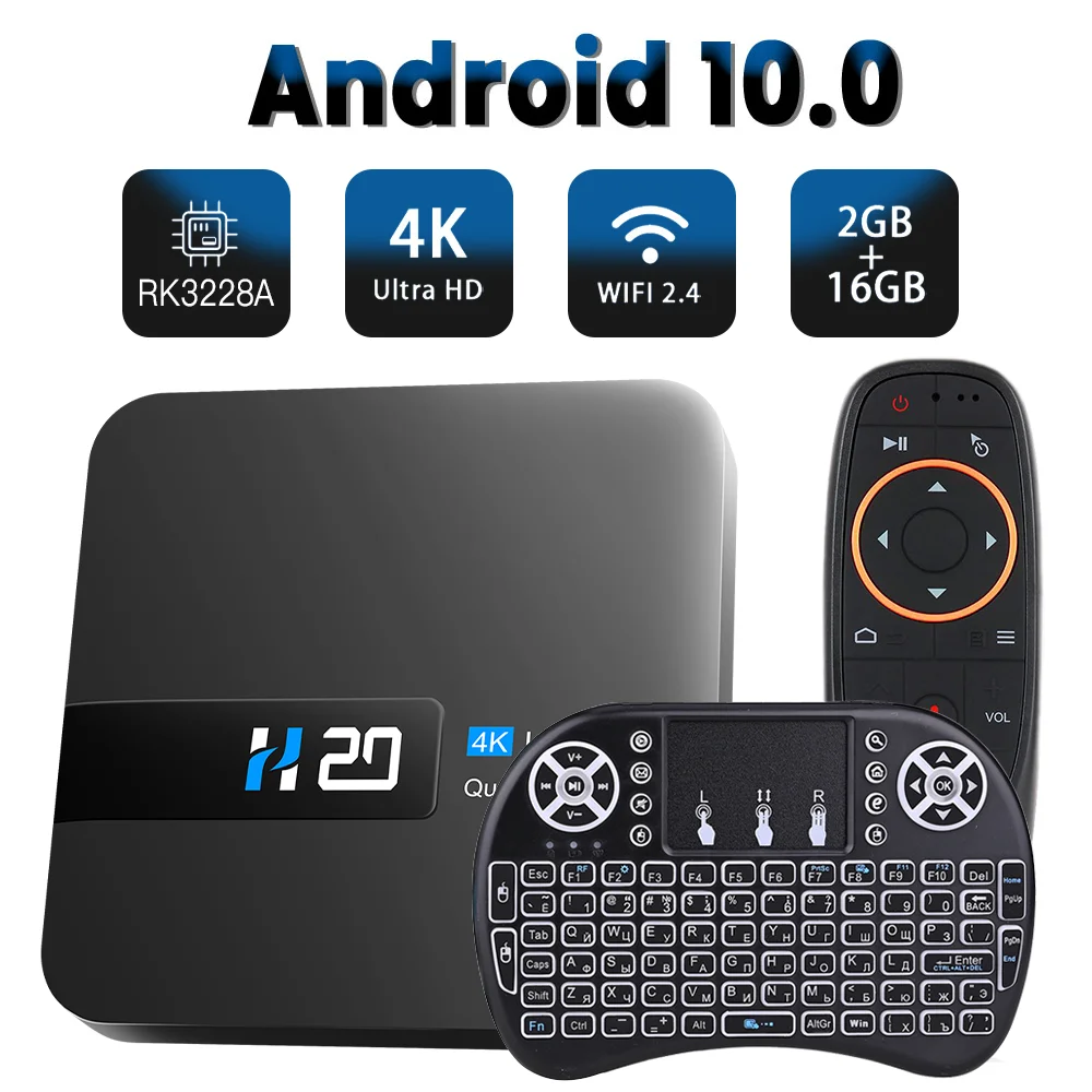 ТВ приставка TOPSION android 10 2 4G Wi Fi + 16 ГБ 4K 3D видео H.265|ТВ-приставки и медиаплееры| |