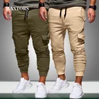 Мужские осенние брюки, повседневные шаровары в стиле хип-хоп, джоггеры, мужские брюки 2020, новые мужские брюки, однотонные штаны с несколькими карманами, спортивные штаны