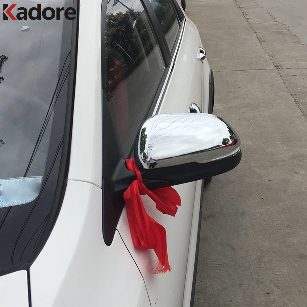 Для Kia Rio 4 2018 2019 ABS Хромированная Боковая дверь зеркало заднего вида накладка