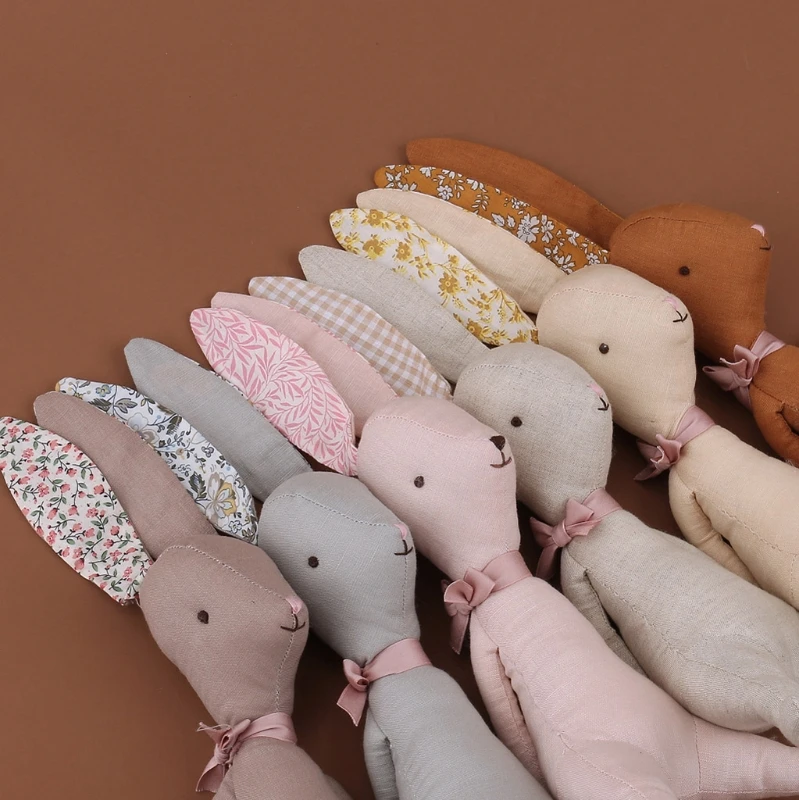 

Baby kawaii Bunny Plush Rabbit Dolls Soft Newborn Sleeping Plush Toy Baby Appease Toy Rabbit Easter Gift Stuffed Toys For Girls