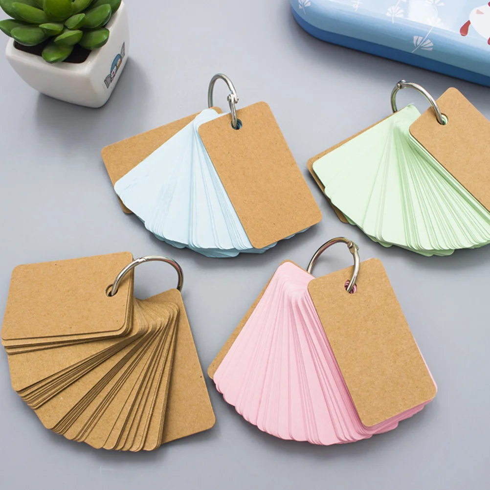 

6Pcs Ring Loose-Leaf Notepad Portable Memory Paper Binder Memo Scratch Notes Pads(Random Color)