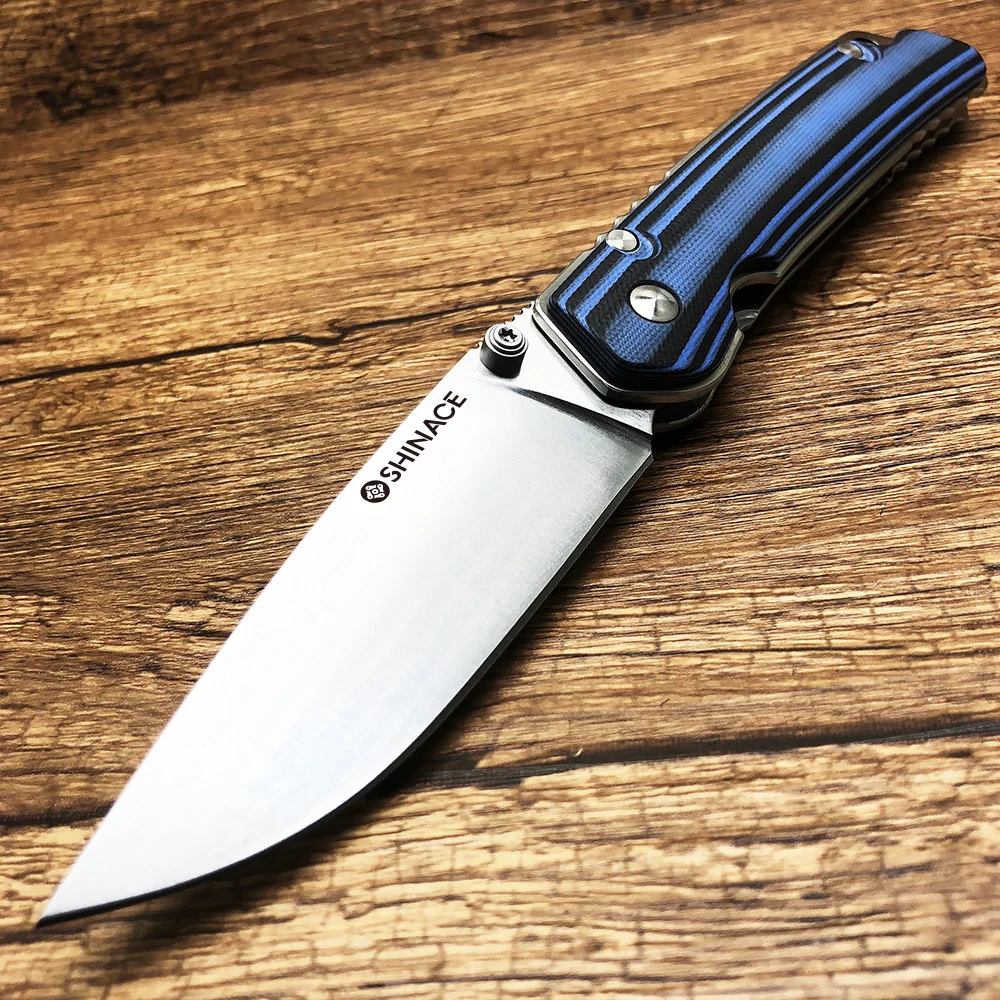 SHINACE 58 60HRC дикий кабан для выживания складной нож D2 лезвие G10 Ручка Карманные