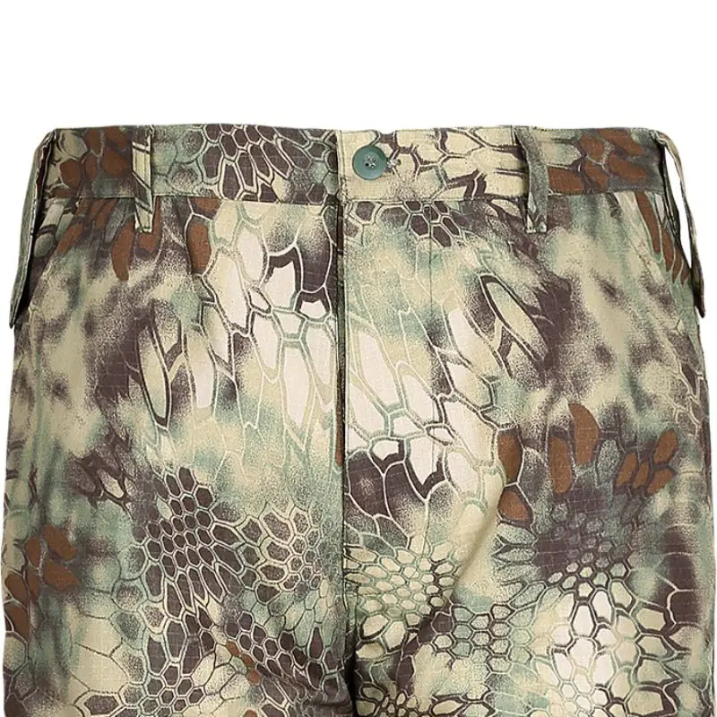 

Mandrake Green Pythons Grain Cam Combat Uniform Shirt and Pants Tactical Outdoor Military Solider Camping Hiking Hunting Wear