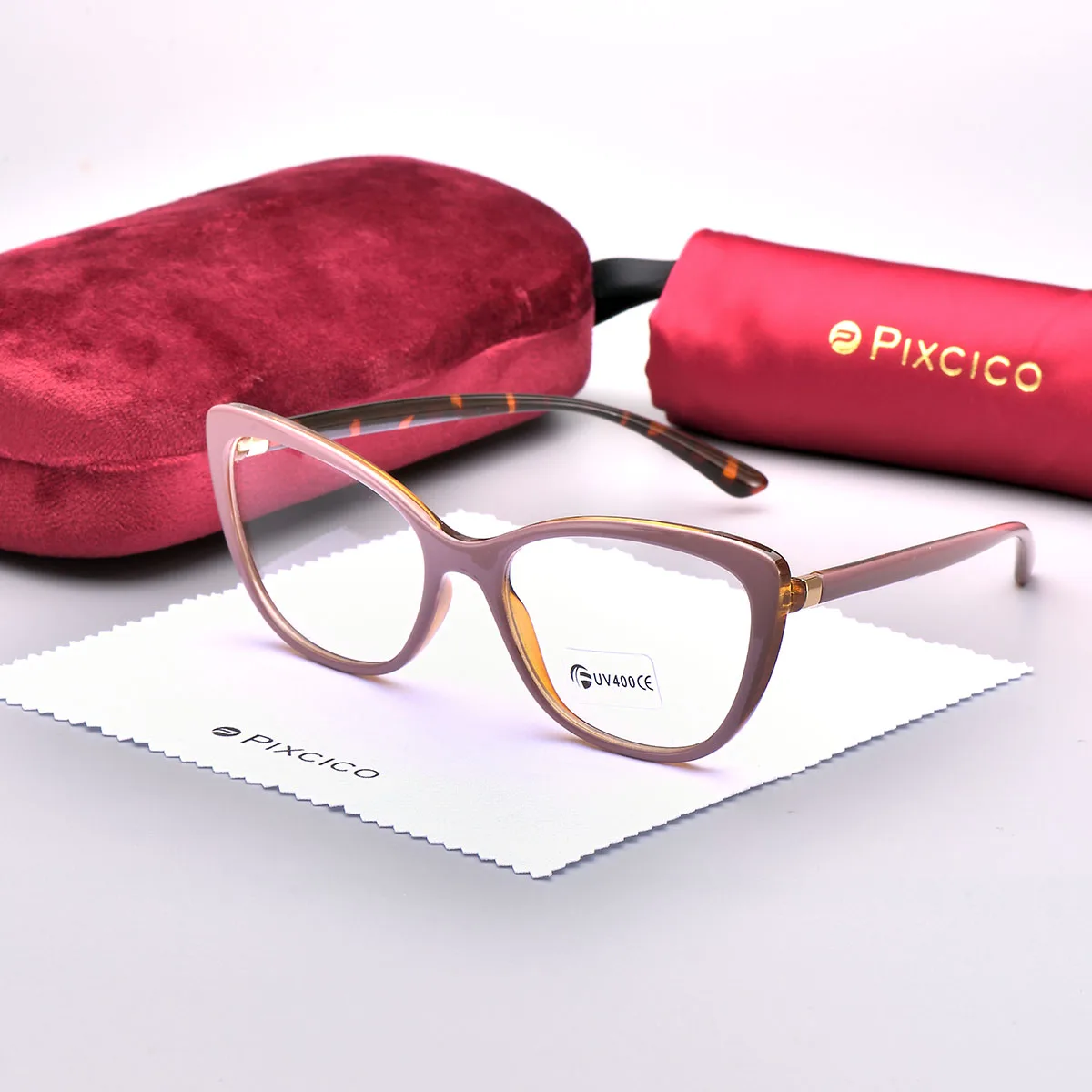 Pixcico B45737 кошачий глаз очки оправа женские роскошные брендовые оптические модные
