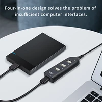 mini usb 2 0 4 port usb hub 480 mbps high speed converter adapter for laptop pc notebook computer peripherals accessories