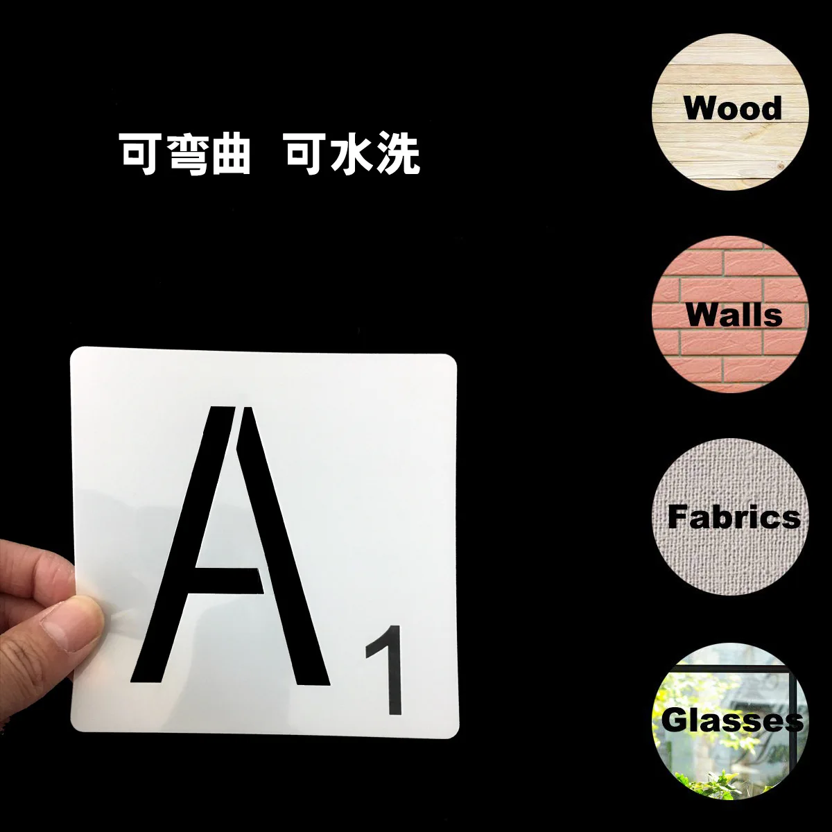 26 шт. многоразовые трафареты для алфавитов и букв рисования лазерная резка