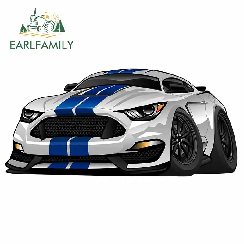 

EARLFAMILY 13 см x 6,1 см Современный американский мышечный автомобиль мультфильм Стайлинг автомобиля окно бампер багажник украшение забавные авт...