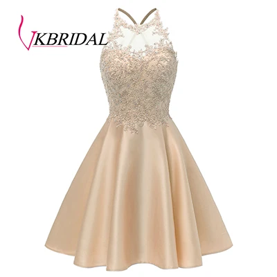 Champagne VKbridal разноцветное переливающееся платье с блестками для выпускного вечера крест черный Выпускной Sweeth 15 Короткие платья блестящие платья для выпускного вечера - Цвет: Champagne