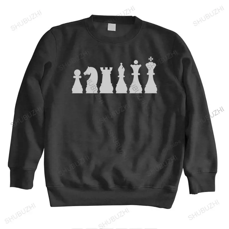 

Man crew neck hoodie Chess Ii hoodie Checkmated King Queen Rook Bishop Knight brand men autumn hoody mens shubuzhi hoodies