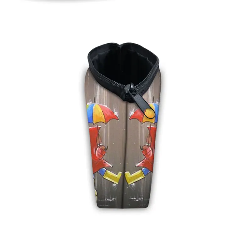 

Cute Umbrella Kid Cosmetic Bag Girl Dog Print Fashion Travel Cosmetic Case Woman Holding Shopping Coin Purse Storage Bag