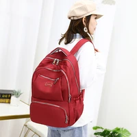 nylon travel shoulder bags student youth school bag for teenager girls new casual backpack fashion solid color women backpack