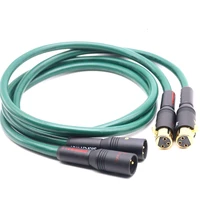ahsy hifi audio furutech occ pure copper audio interconnect cable with carbon fiber xlr plug