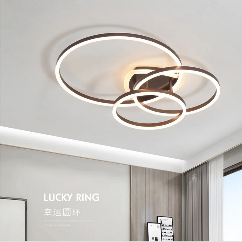 Современный Дизайн Круглый потолочные светильники для Гостиная Спальня бело