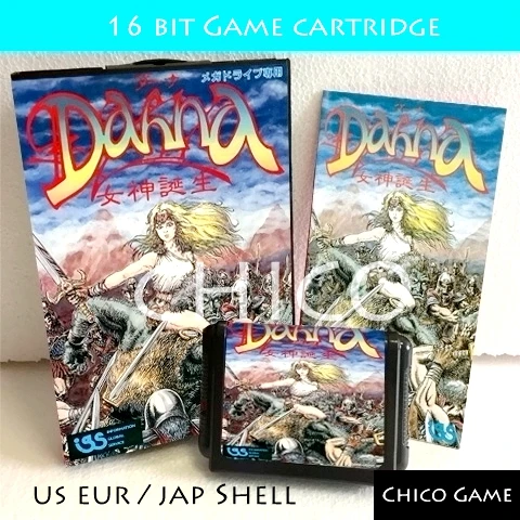 Dahna Megami Tanjou с коробкой и руководством для Sega MegaDrive игровая консоль 16 бит MD