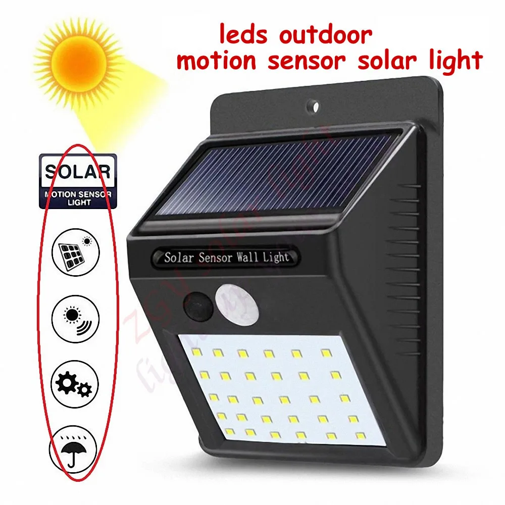2/4 шт умный солнечный светильник PIR датчик движения Waterpprof 60LED 1300lm сигнальный ing show 5