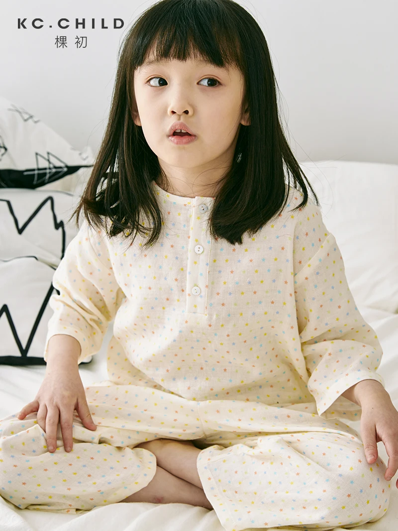 KC.Child 2020 последняя детская пижама звездное небо милый стиль рукав 3/4 Детская