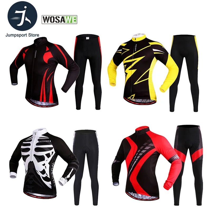 WOSAWE новые осенние весенние мужские горные велосипедные трикотажные с длинным