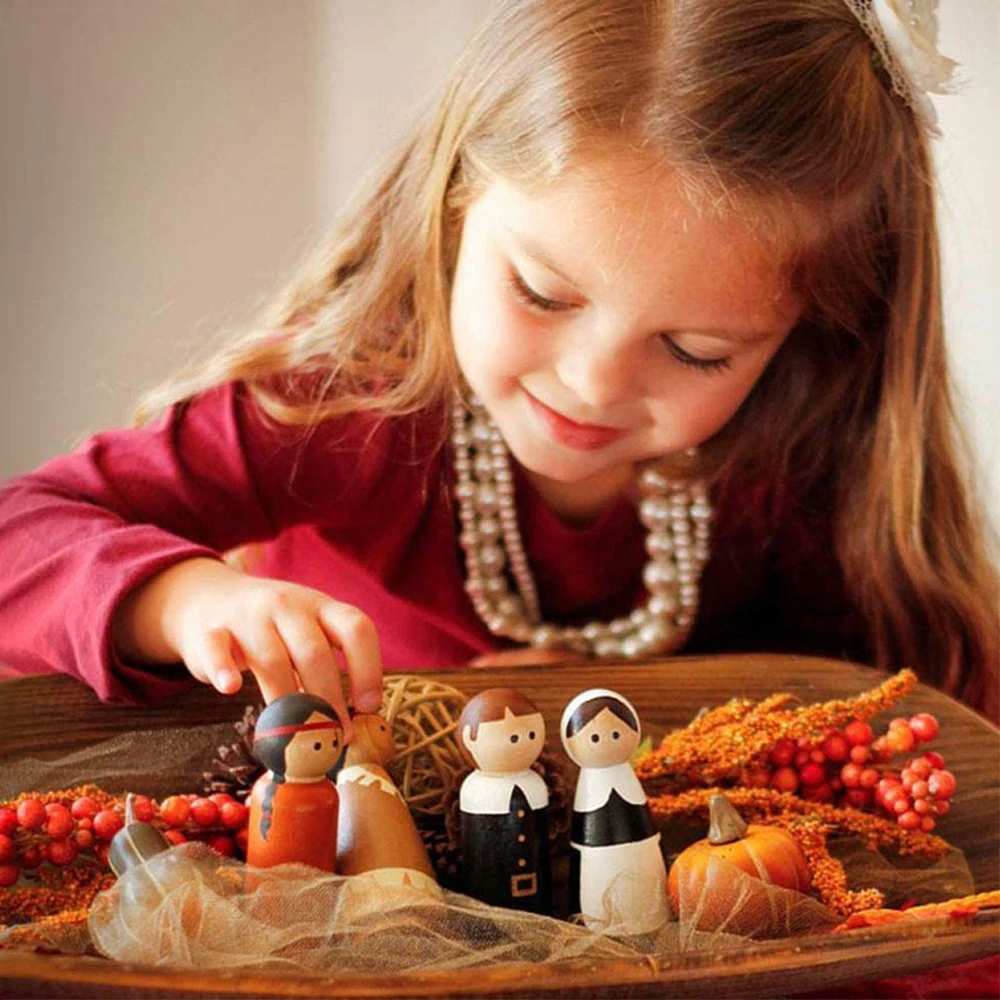 53PcsSolid твердых пород дерева людей разных Размеры естественные необработанные