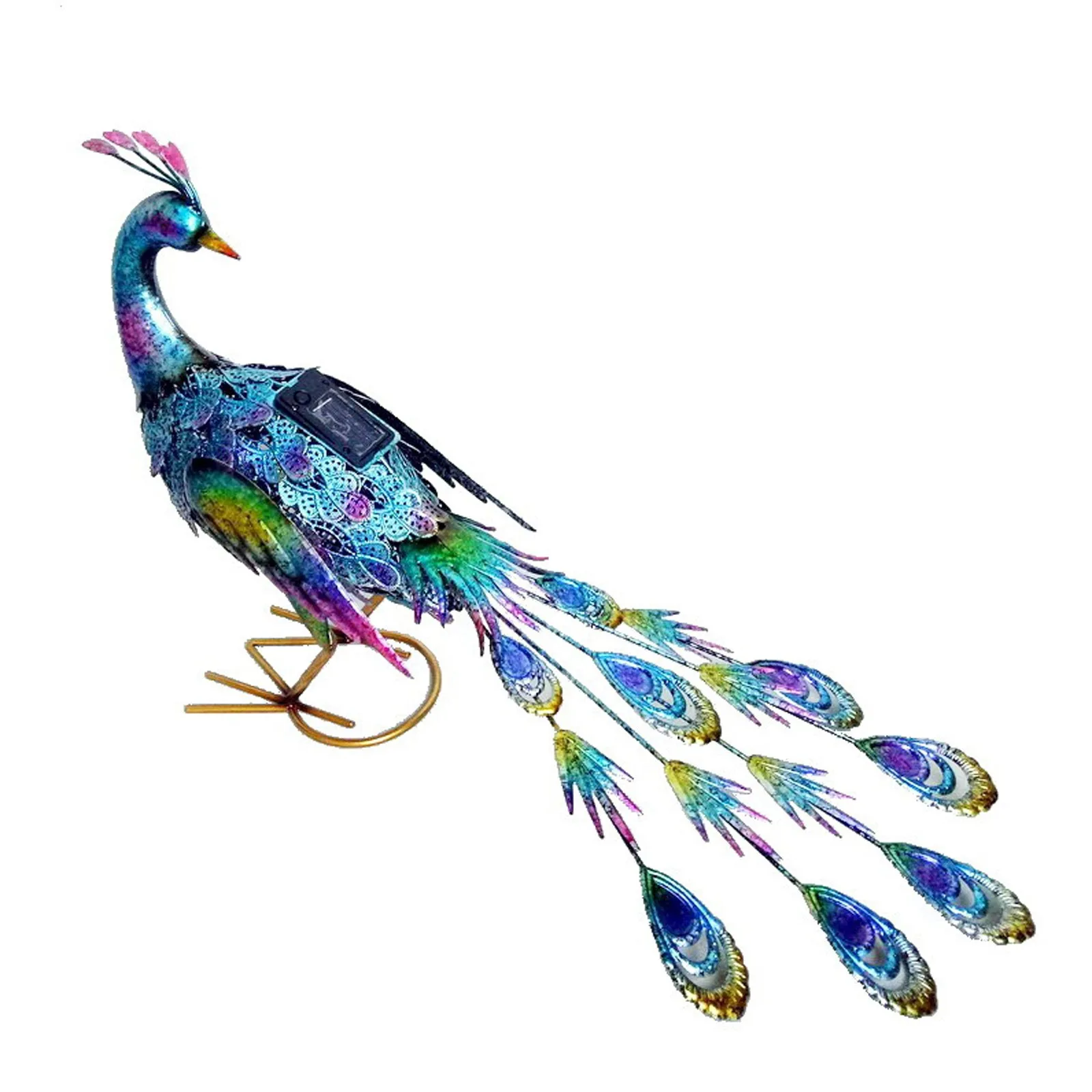 

Peacock Lamp Outdoor Garden Animal Floor Solar Lamp Luminous Garden Decoration