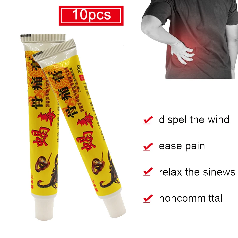 

10 шт. облегчение боли в виде скорпиона мазь рельеф для расслабления от ревматизма и боли крем от артрита, кислота стазы