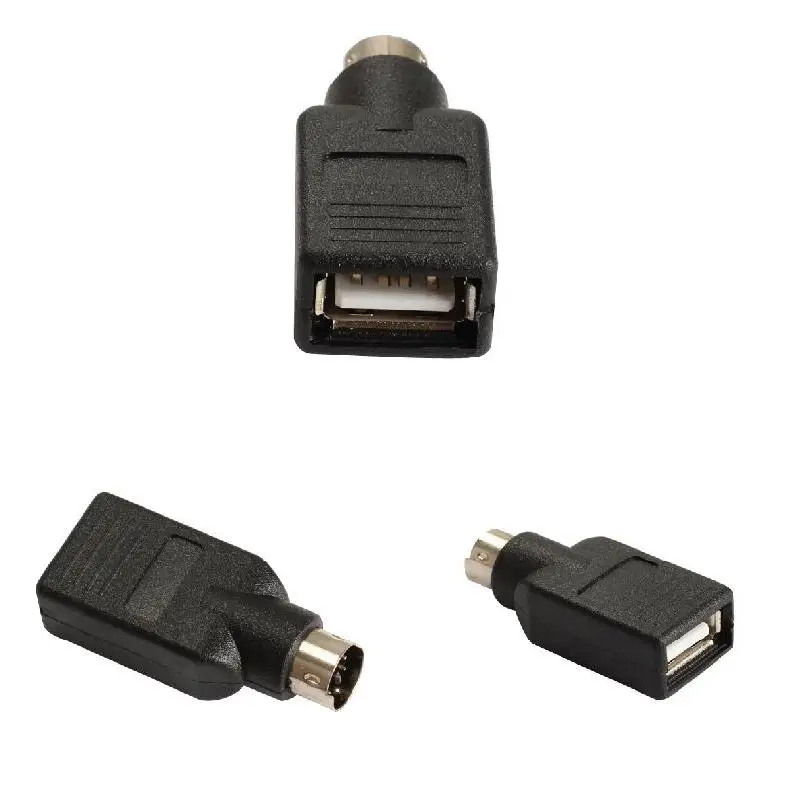 USB к PS2 PS/2 порта адаптер конвертер для мыши клавиатуры ПК черный Plug And Play 4X1 7X1 см |