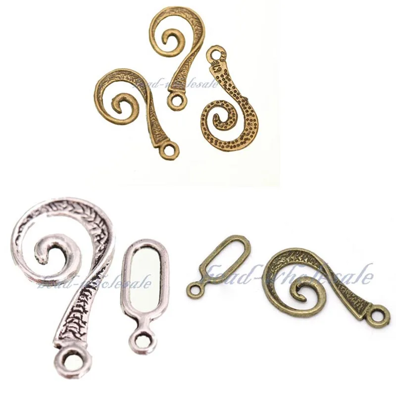 10 комплектов тибетские серебряные застежки для ювелирных изделий|Ювелирная
