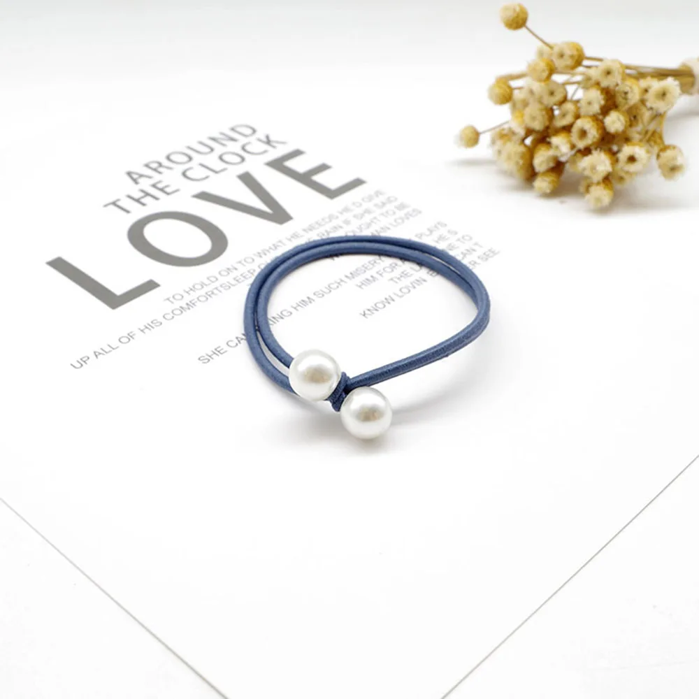 Резинки для волос женские 5 см 1 шт. с жемчугом эластичные повязка девочек |