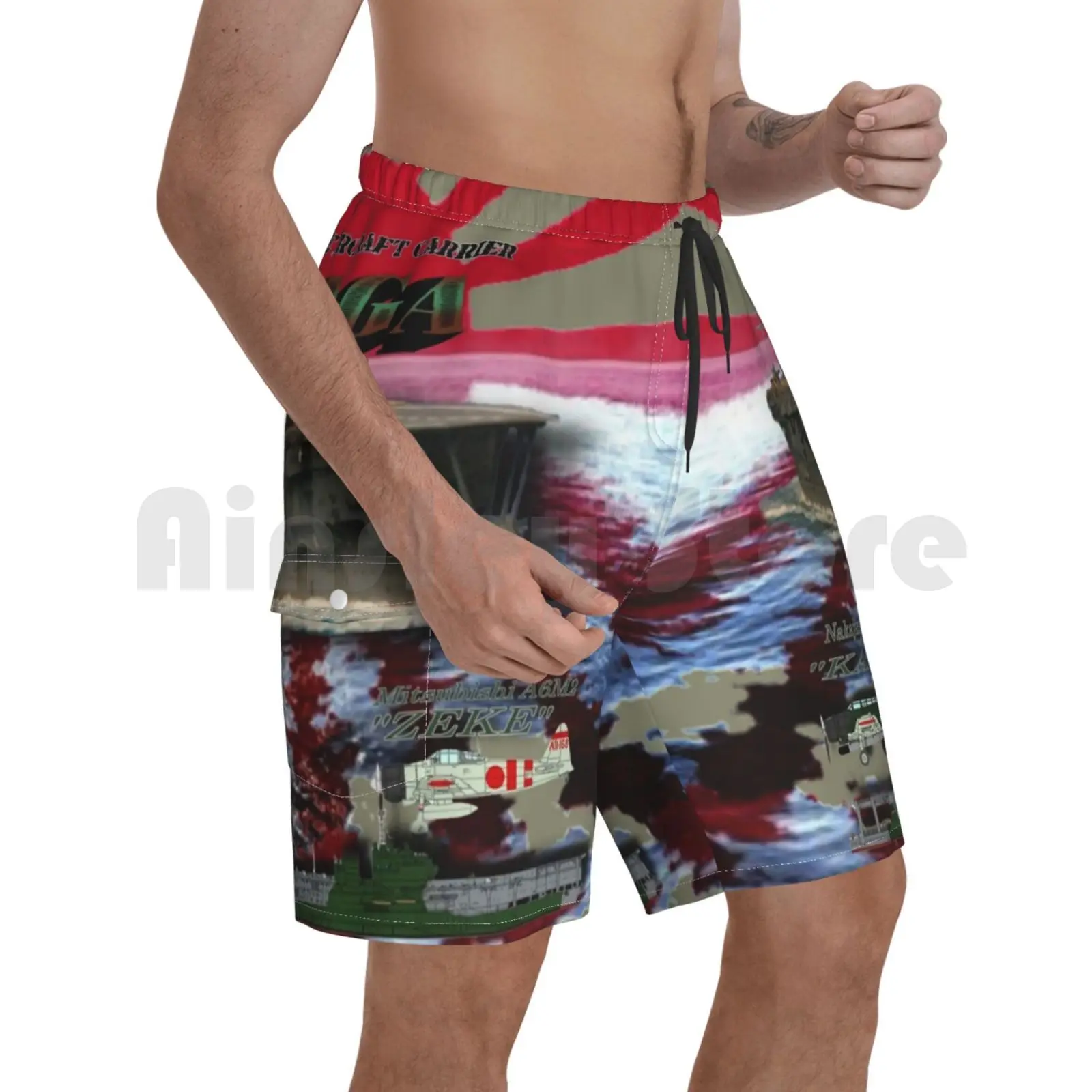 &quotКага&quot равных угловых скоростей (A) Пляжные шорты мужские пляжные для купания