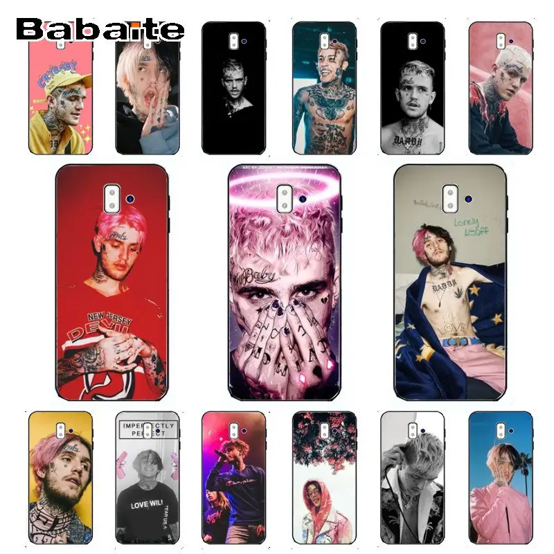 Lil Peep Bo черный ТПУ Мягкий силиконовый чехол для телефона samsung Galaxy j6 plus A6 A8 A9 A10 A30 A50