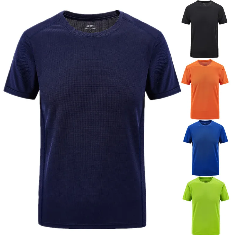 

Custom couples quick-drying outdoor running stretch short sleeve T-shirt exercise