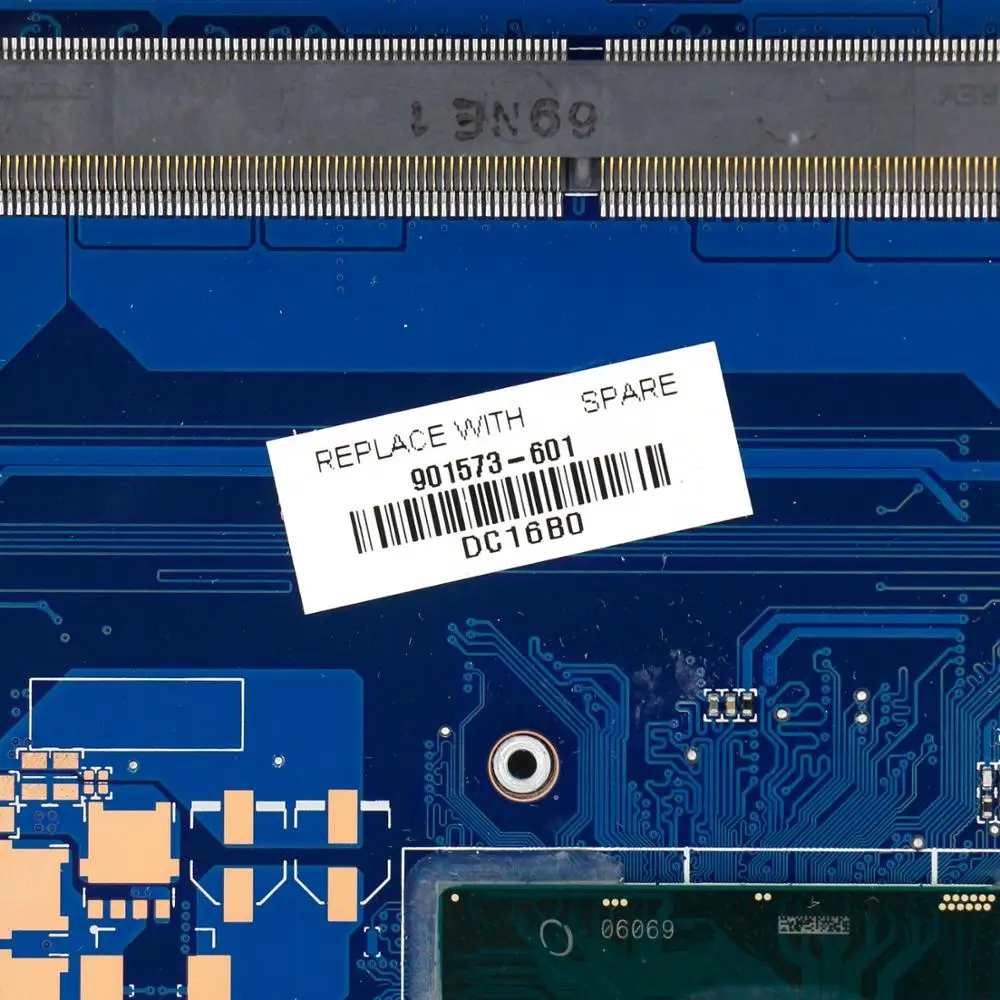Kaufen 901573-601 901573-501 901573-001 UMA DDR4 Motherboard G34A DAG34AMB6D0 W/ I7-7500u CPU Für HP 15-AU Serie