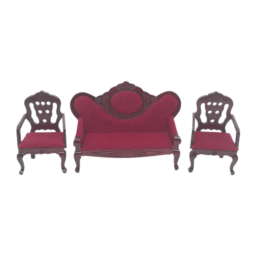 Кукольный домик мебель мини-диван набор миниатюрная гостиная дети притворяться