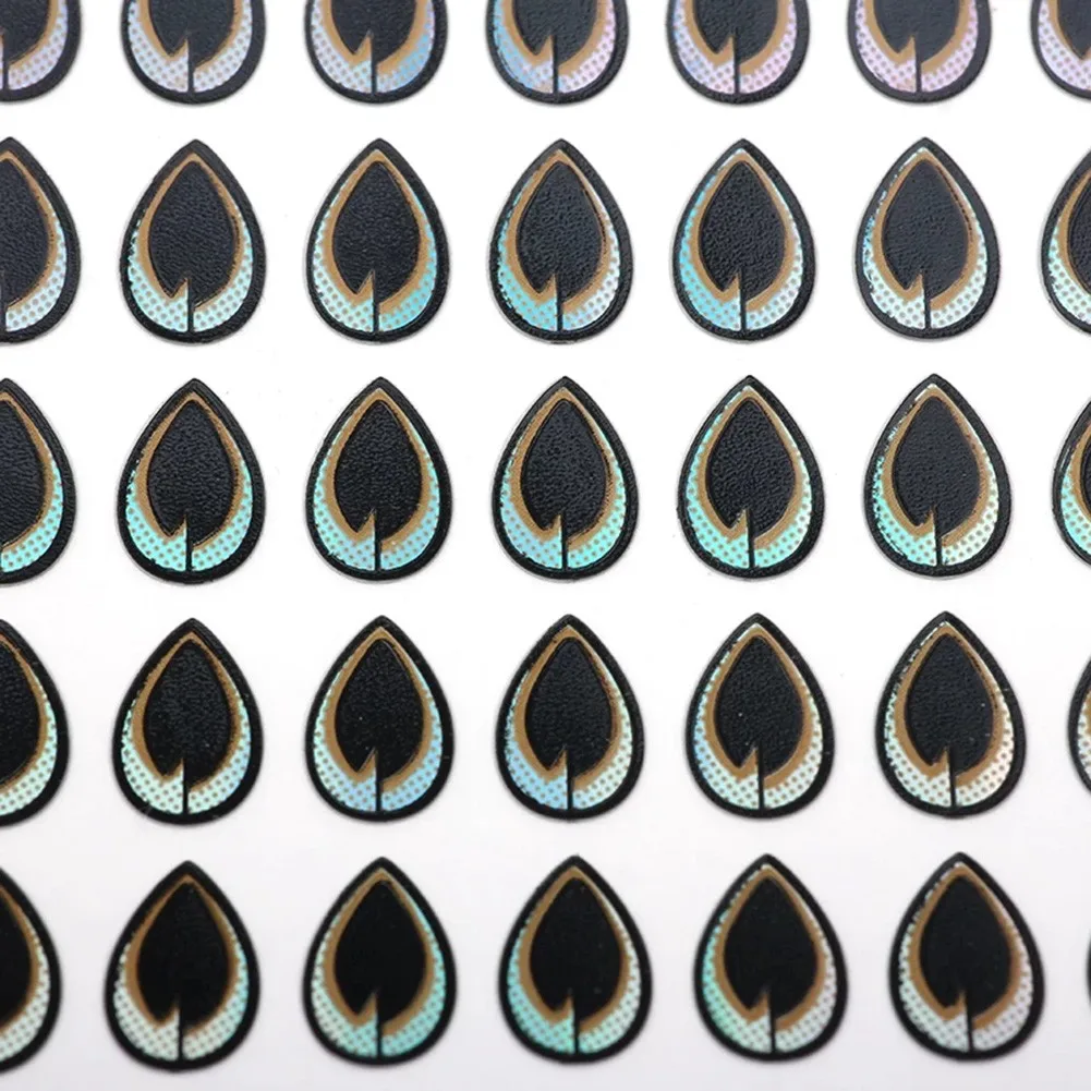 

70/72pcs Fishing Lure Eyes Artificial 2D Holographic Laser Flat Lure Eyes Stickers Fisheyes Stickers Fishing Tackle Pesca Iscas