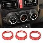 Для Suzuki Jimny 2019 2020 ручка кондиционера кольцо для кнопки AC алюминиевый сплав автомобиль прочный
