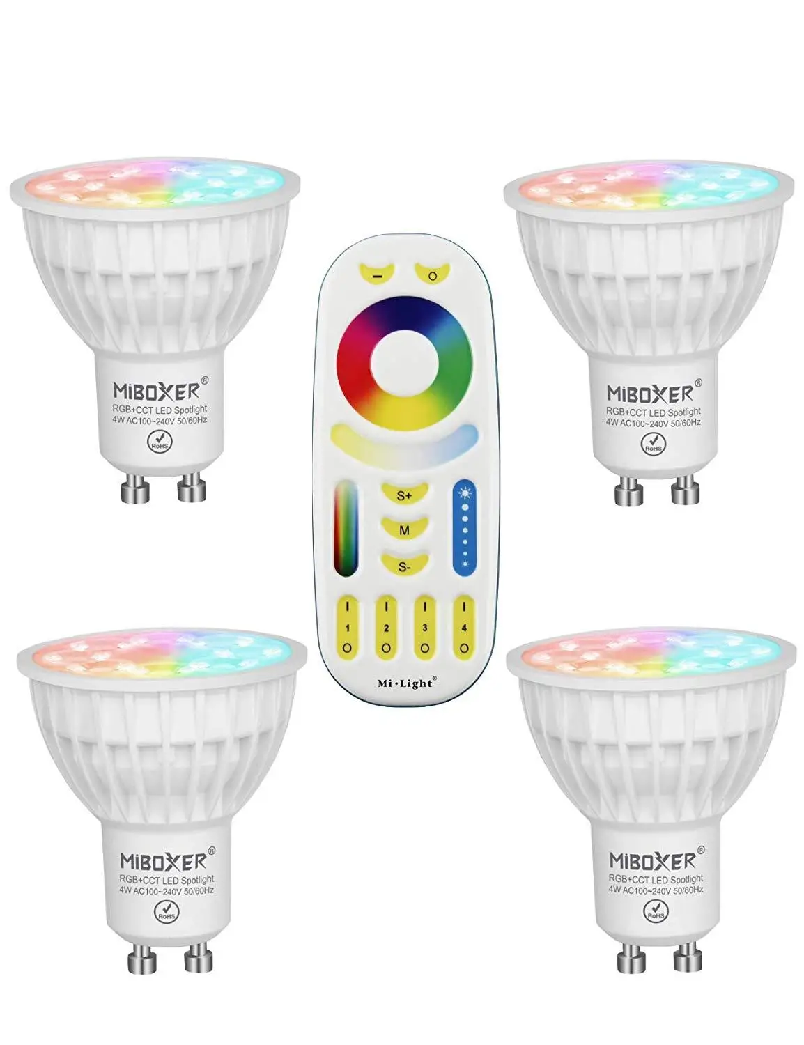 Светодиодный прожсветильник Тор Mi светильник GU10 с изменением цвета WiFi RGB + CCT 4 Вт