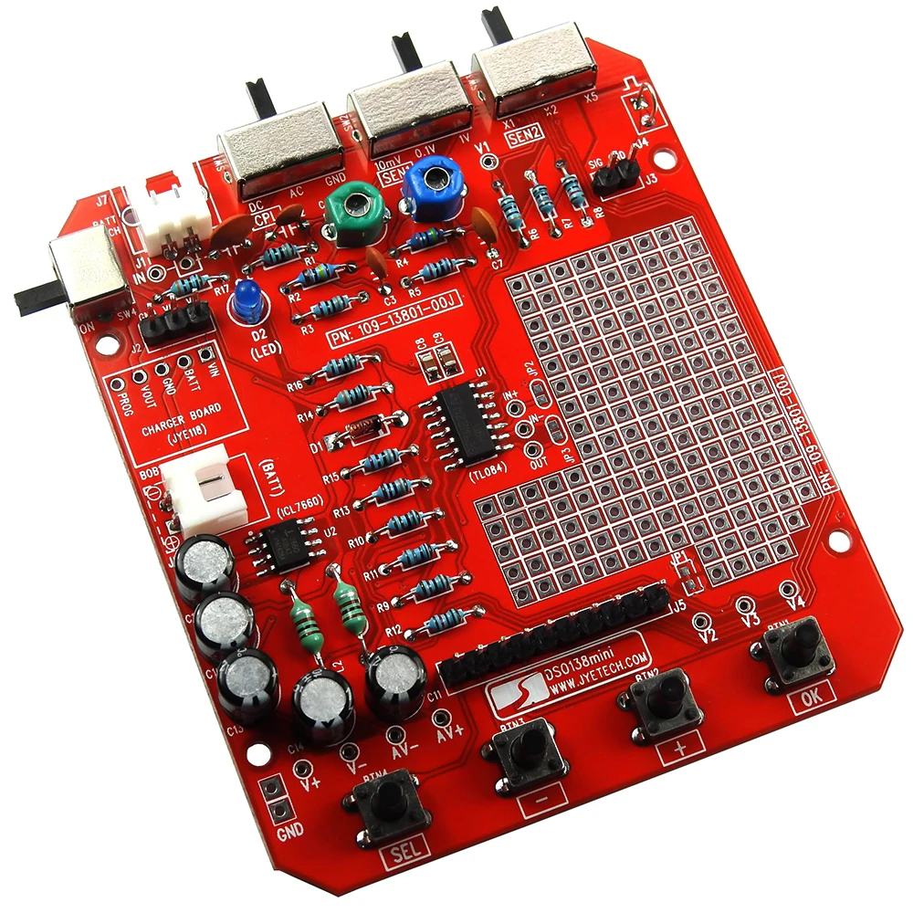 JYE Tech DSO138 13805K мини цифровой осциллограф DIY Kit SMD части предварительно припаянный электронный Обучающий набор осциллографы