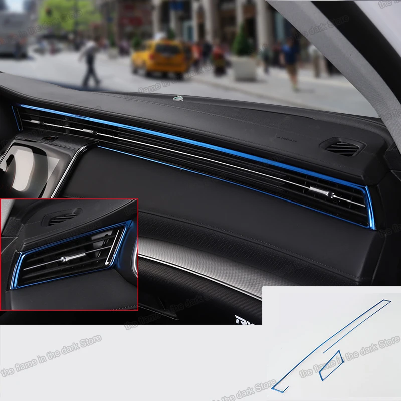 

Lsrtw2017 Car Dashboard Trims Center Control Cover Styling for Mg Roewe Rx5 Max 2019 2020 2021 Interior Accessories Auto Styling