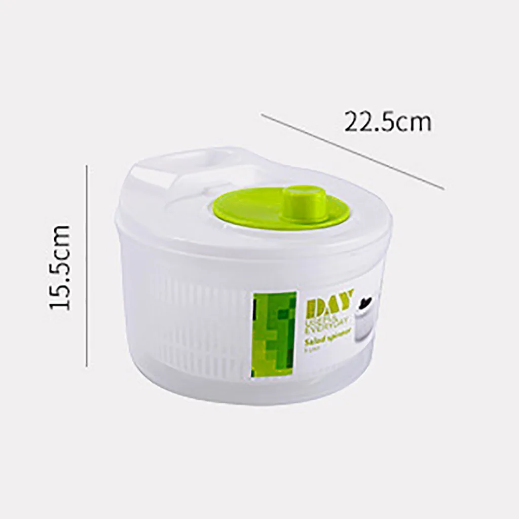 Salad Spinner Lettuce Green Washer Dryer Drain Crisper Strainer for Washing Drying Leafy Fruit Vegetable Kitchen Accessory#s |