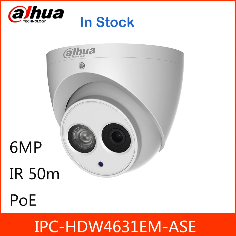 

Сетевой видеорегистратор DAHUA IP Камера IPC-HDW4631EM-ASE 6MP ИК глазного яблока сети Камера Встроенный микрофон ИК 50 м Micro SD карта памяти IP67 PoE
