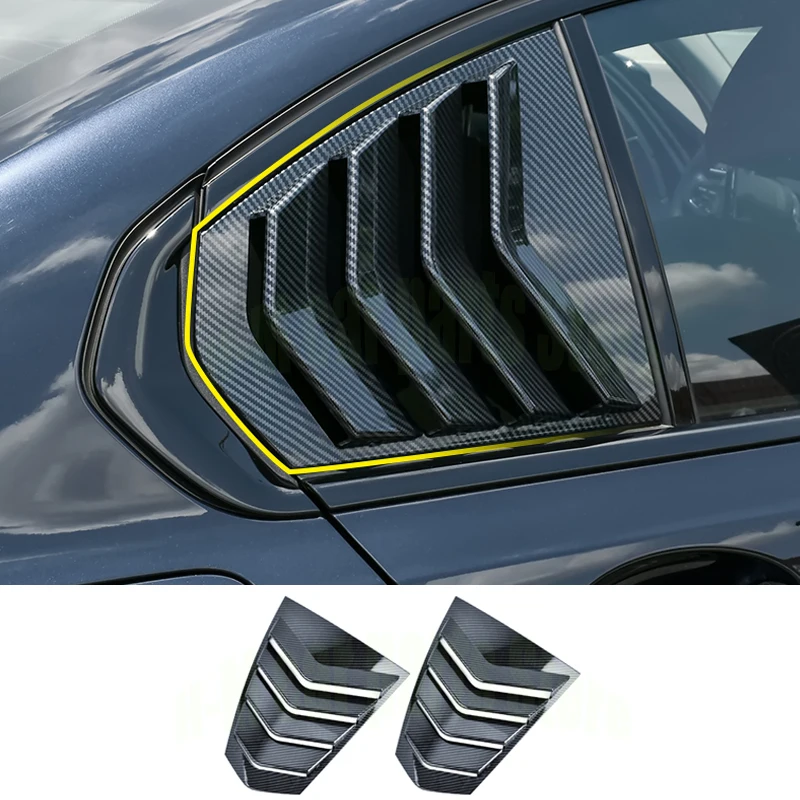 

Car Styling Rear Window Louvers Triangle Shutter For BMW 3 Series G28 G20 Decoration Cover Sticker Trim Carbon Fiber Accessories