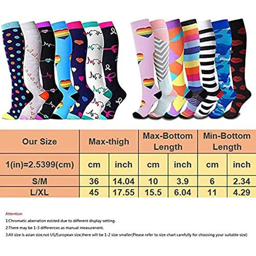 

Nieuwe Stijlen Kwaliteit Unisex Compression Socks 7 Colors Motion Breathable Shaping Adult Nylon Elastic Socks Marathon Sokken
