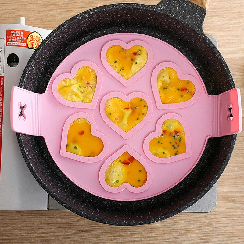

Egg Pancake Ring Nonstick Pancake Maker Mold Silicone Egg Cooker Fried Egg Shaper Omelet Moulds For Kitchen Baking Accessories
