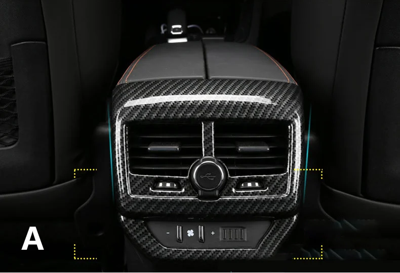 Для peugeot 3008 GT интерьер автомобиля из углеродного волокна подлокотник коробка задний кондиционер вентиляционная крышка отделка воздуха на выходе Декор