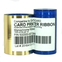 gold ribbon 1500prints for datacard 532000 007 card printernew compatible