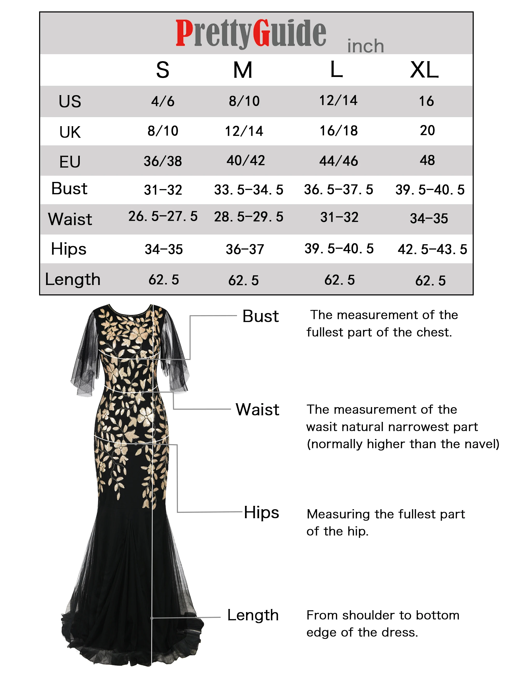 Руководство PrettyGuide для женщин вечернее платье 1920s с блестками длинное