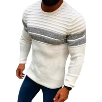 autumn mens sweaters patchwork casual men clothing o neck long sleeve knit men clothes knitted pullovers top sweater male