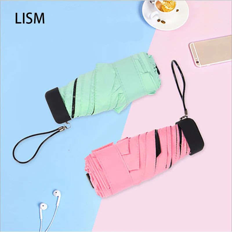 Пятикратный зонт ультра светильник складной Рекламный Мини Карманный Зонт