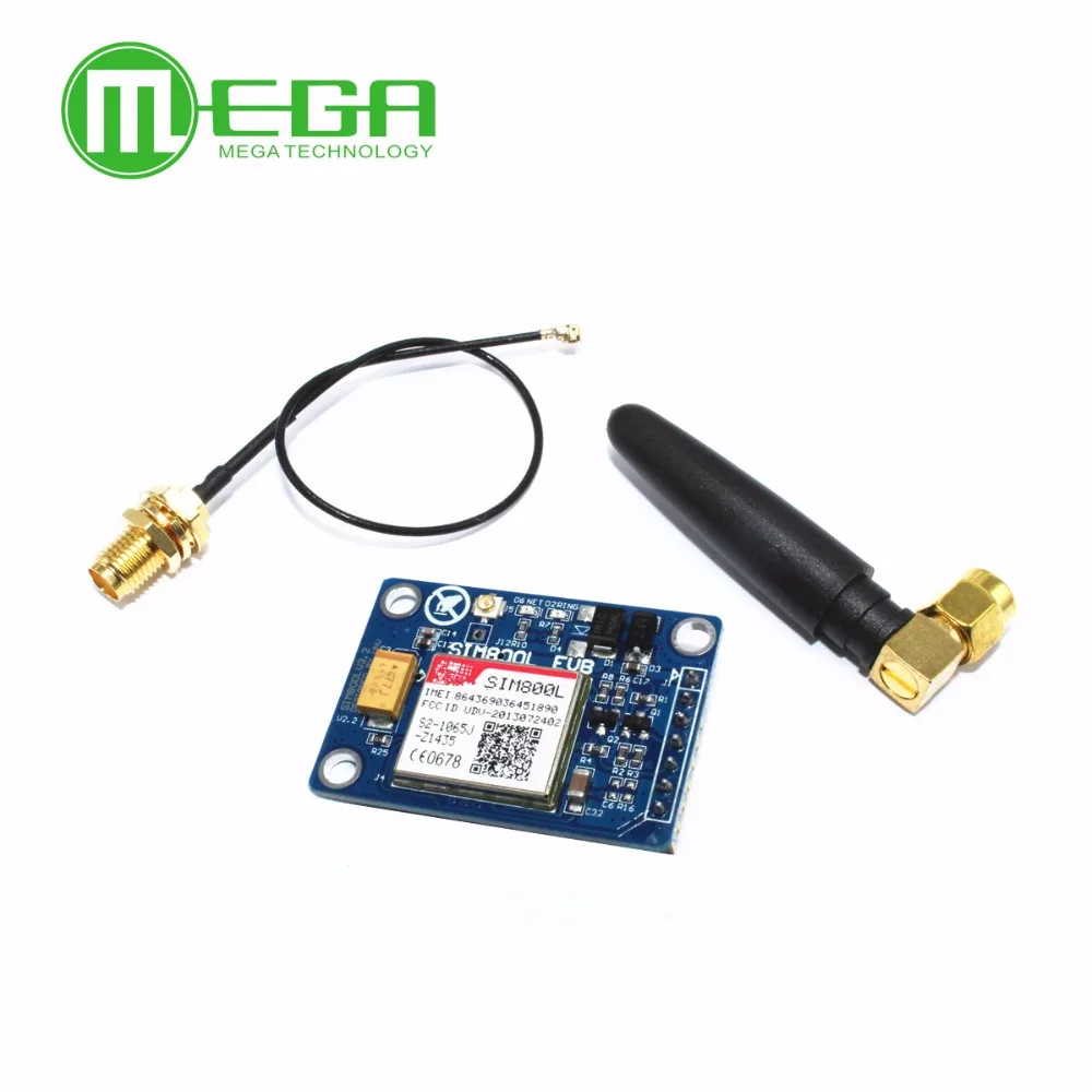 SIM800L V2.0 5V беспроводной GSM GPRS модуль четырехдиапазонный с антенной кабельный